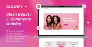 Glowify – Beauty Products eCommerce Template