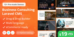 Bione – Business Consulting Laravel CMS With Live Page Builder