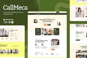 CallMeca – Home Visit Medical Service Elementor Template Kit