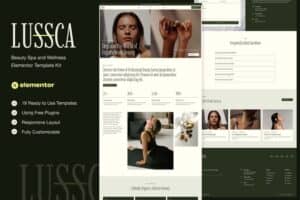 Lussca – Beauty Spa & Wellness Elementor Template Kit