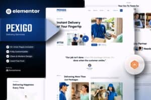 Pexigo – Delivery Services Elementor Template Kit