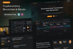 Crypket – Cryptocurrency Blockchain & Bitcoin Elementor Template Kit