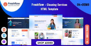 Freshflow – Cleaning Services HTML Template