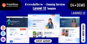 Freshflow – Cleaning Services Laravel 12 Template