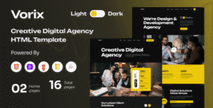 Vorix – Creative Digital Agency HTML Template