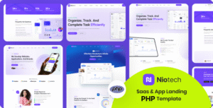 Niotech – Saas & App Landing PhP Template