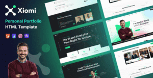 Xiomi – Personal Portfolio HTML Template