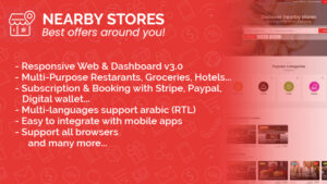 NearbyStores Web – Offers & Coupons, Events, Restaurant, Services & Booking