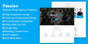 Passion – Material Design Agency Template