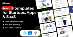 Zubaz – Startup & SaaS React Js Tempalte