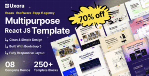 Uxora – Software, SaaS & Startup React JS Template