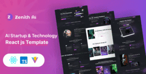 Zenith AI – AI Startup & Technology React JS Template