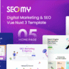 SEOMY – Digital Marketing & SEO Agency Vue Nuxt 3 Template