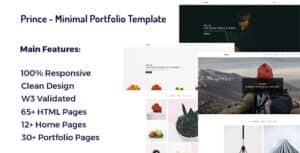 Prince – Minimal Portfolio Template