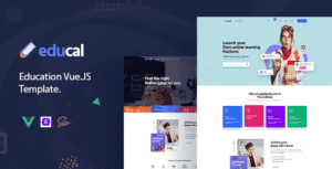 Educal – Online Learning and Education Vue js Template + RTL
