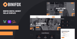 Binifox – Digital Agency Services Vue JS Template