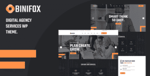 Binifox – Digital Agency Services WordPress Theme + RTL
