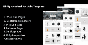 Minify –  Minimal Portfolio Bootstarp Template
