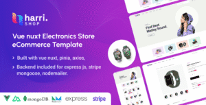 Harri – Electronics eCommerce Vue Nuxt 3 Template