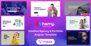 Harry – Creative Agency & Portfolio Angular 18 Template