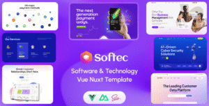 Softec – Software & Technology Vue Nuxt 3 Template