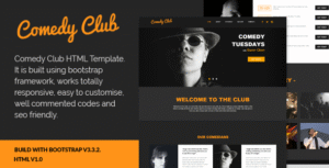 Comedy Club – Entertainment HTML Template