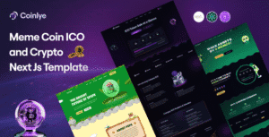 Coinlye – Meme coin ICO & Crypto Next Js Template