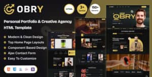 Obry – Personal Portfolio & Creative Agency HTML Template