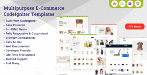 Weiboon – eCommerce CodeIgniter Template