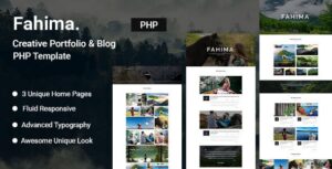 Fahima – Creative Portfolio & Blog PHP Template