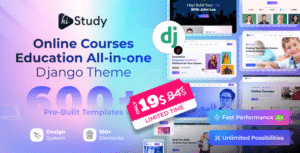 HiStudy – Online Courses & Education Django 5 Template