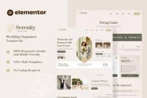 Serenity – Wedding Organizer Elementor Template Kit
