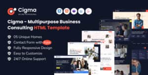 Cigma – Multipurpose Business Consulting HTML Template