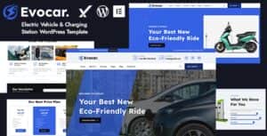 Evocar – Electric Vehicle & Charging Station WordPress Theme