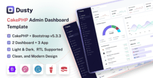 Dusty – CakePHP Admin & Dashboard Template