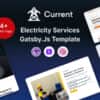 Current – Gatsby.Js Electricity Services Template