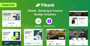 Fibank – Banking & Finance Nodejs Template