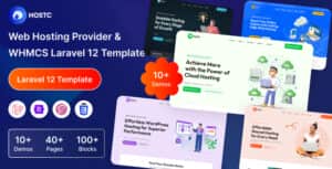 Hostc – Laravel 12 Web Hosting Provider & WHMCS Template