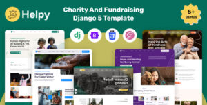 Helpy – Django Charity And Fundraising Template