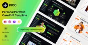 Pico – Personal Portfolio CakePHP Template