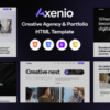 Axenio – Creative Agency and Portfolio HTML Template