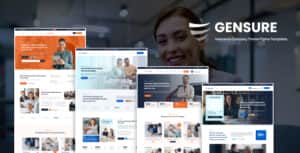 Gensure – Insurance Company & Finance Figma Template