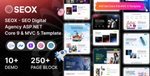 SEOX – ASP.NET Core 9 & MVC 5 SEO & Digital Marketing Agency Template