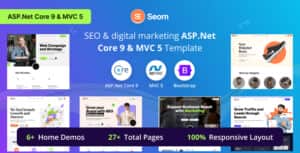 Seom – SEO & digital marketing ASP.Net Core & MVC Template