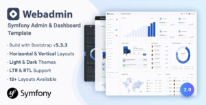 Webadmin – Symfony Admin & Dashboard Template