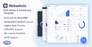 Webadmin – PHP Admin & Dashboard Template