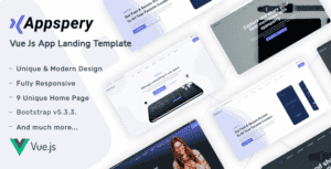 Appspery – Vue Landing Page Template