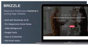 Brizzle – Landing Page Template
