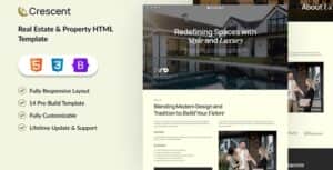 Crescent – Real Estate & Property HTML Template