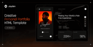 Jayden – Personal Portfolio HTML Template